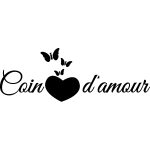 Sticker citation chambre coin d'amour