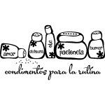 Sticker citation condimentos para la rutina
