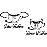 Sticker citation cuisine guter kaffee - bser kaffee