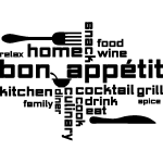 Sticker citation cuisine home bon apptit food wine