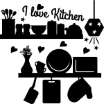 Sticker citation cuisine i love kitchen