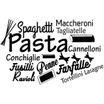 Sticker citation cuisine spaghetti maccheroni pasta