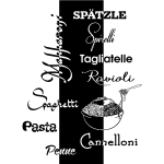 Sticker citation cuisine sptzle, spirelli, pasta . . .