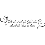 Sticker citation cuisine wo die liebe den tisch deckt