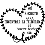 Sticker citation el secreto para encontrar la felicidad