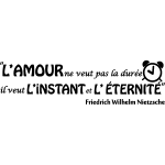 Sticker citation l' instant et l'ternit (friedrich wilhelm nietzsche)