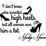 Sticker citation mode high heels - marilyn monroe Sticker citation mode high heels - marilyn monroe