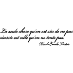 Sticker citation de paul - emile victor Sticker citation de paul - emile victor