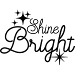 Sticker citation shine bright
