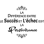 Sticker citation le succs et l'chec . . .