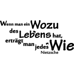Sticker citation wenn man ein wozu des leben hat . . - nietzsche Sticker citation wenn man ein wozu des leben hat . . - nietzsche