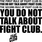 Sticker citation you do not talk about fight club Sticker citation you do not talk about fight club
