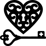 Sticker cl de mon coeur