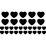 Stickers coeurs