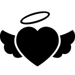 Sticker coeur d'ange Sticker coeur d'ange