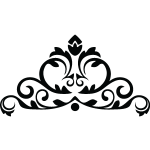 Sticker couronne baroque