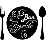 Sticker cuisine assiette bon appetite