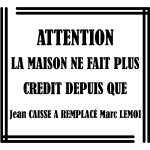 Sticker cuisine attention la maison ne fait plus credit Sticker cuisine attention la maison ne fait plus credit