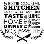 Sticker cuisine bon appetite
