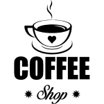 Sticker cuisine coffee shop