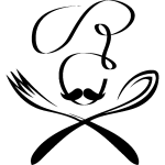 Sticker cuisine design fourchette et cuillère Sticker cuisine design fourchette et cuillère