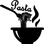 Sticker cuisine design savoureux pasta