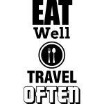 Sticker cuisine eat well travel often