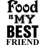 Sticker cuisine food is my best friend