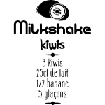 Sticker cuisine recette milkshake kiwis
