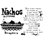 Sticker cuisine recette nachos au fromage