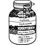 Sticker cuisine recette raisins secs, noix, sucre