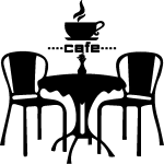 Sticker cuisine table de repas café Sticker cuisine table de repas café