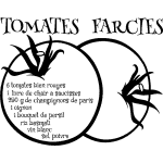 Sticker cuisine tomates farcies