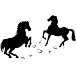 Sticker danse de cheval