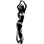 Sticker danseuse xotique