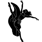 Sticker danseuse d'opra