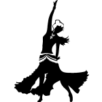 Sticker danseuse de tango