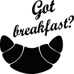 Sticker déco croissant Sticker déco croissant