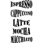 Sticker dco tiquettes de caf 2