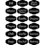 Sticker dco tiquettes pour les pices