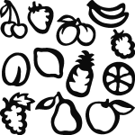 Sticker dco fruits 2