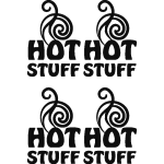 Sticker dco hot stuff
