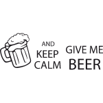 Sticker dco keep me beer