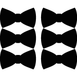 Sticker dco noeud papillon