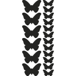 Sticker dco papillons
