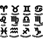Sticker déco les signes du zodiaque Sticker déco les signes du zodiaque