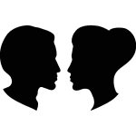 Sticker dco tte masculin et fminin