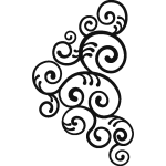 Sticker décoration coin spiral éléments Sticker décoration coin spiral éléments