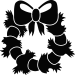Sticker dcoration guirlande de nol - sapin