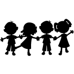Sticker dfil d'enfants